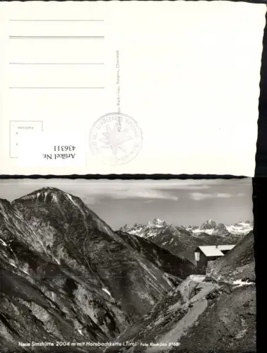 436311,Neue Simshütte Berghütte b. Kaisers m. Hornbachkette Bergkulisse pub Risch-Lau 5160