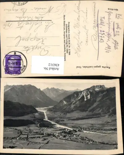 436312,Reutte Totale geg. Lechtaler Bergkulisse pub Risch-Lau 12025