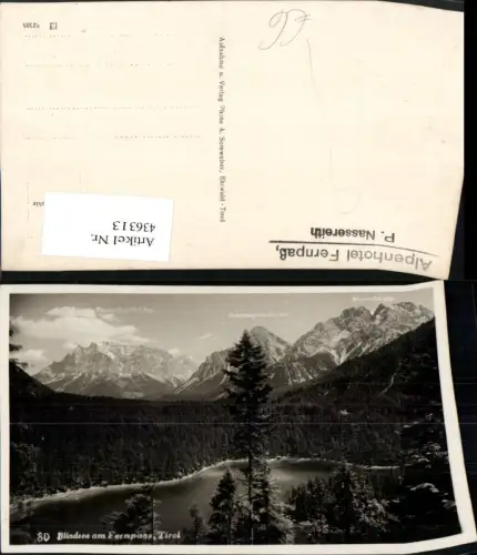 436313,Blindsee See am Fernpass b. Biberwier Nassereith Bergkulisse