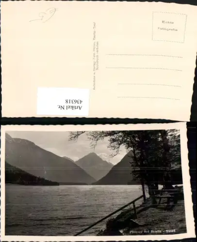 436318,Plansee See b. Reutte Bergkulisse