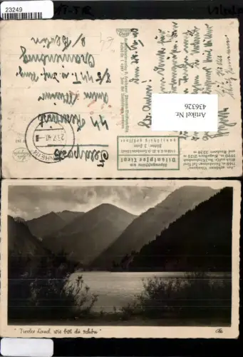 436326,Vilsalpsee See b. Tannheim Bergkulisse