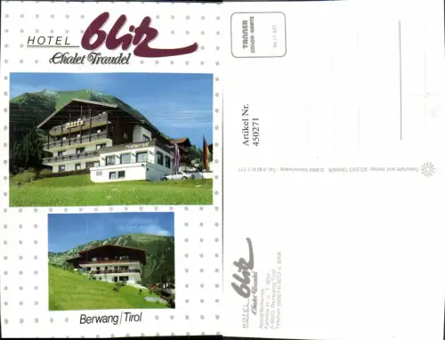 450271,Berwang Hotel Blitz Chalet Traudel Mehrbildkarte