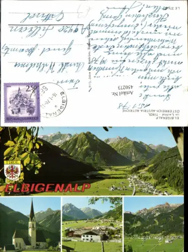 450273,Elbigenalp im Lechtal Totale Kirche Mehrbildkarte