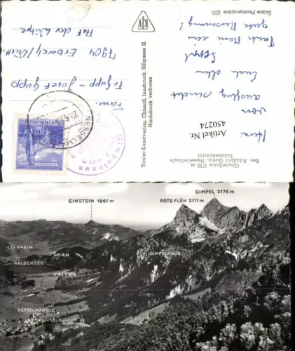 450274,Gimpelhaus b. Nesselwängle Totale Bergkulisse