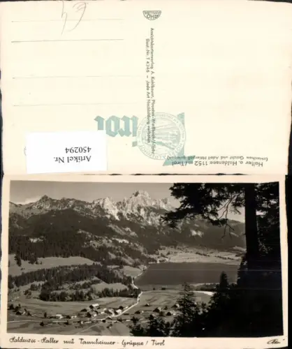 450294,Haldensee See Haller Totale m. Tannheimer-Gruppe Bergkulisse