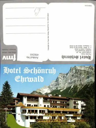 450295,Ehrwald Hotel Schönruh Bergkulisse