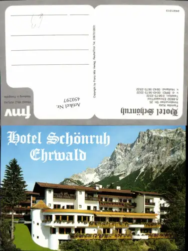 450297,Ehrwald Hotel Schönruh Bergkulisse