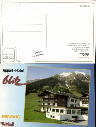450303,Berwang Appart-Hotel Blitz Bergkulisse