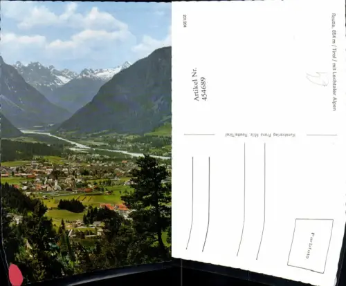 454689,Reutte Totale m. Lechtaler Alpen Bergkulisse