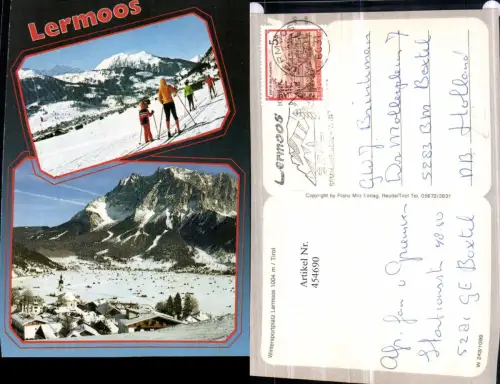 454690,Lermoos Totale Langläufer Winterbilder Mehrbildkarte
