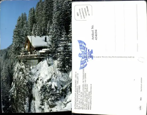 454694,Nesselwängle Alpengasthof Adlerhorst Winterbild
