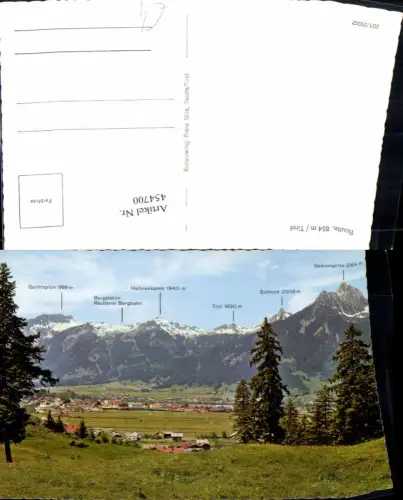 454700,Reutte Totale Bergkulisse