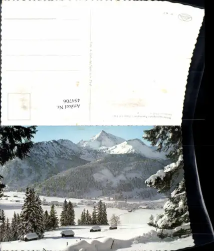 454706,Tannheim Totale m. Geishorn Bergkulisse Winterbild