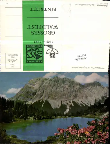 454729,Seebensee b. Ehrwald Bergkulisse Skiklub Lermoos Waldfest Stempel