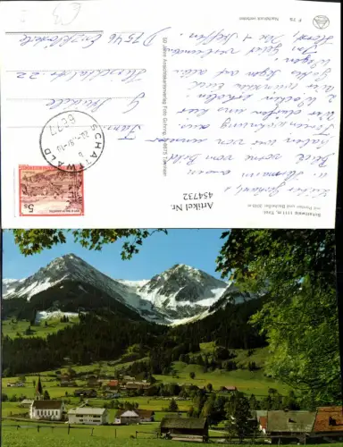 454732,Schattwald Totale m. Ponten u. Beschießer Bergkulisse