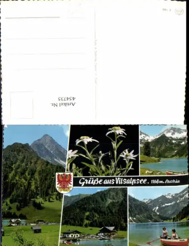 454735,Vilsalpsee See b. Tannheim Boot Edelweiß Mehrbildkarte