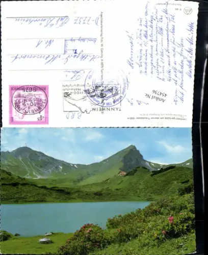 454736,Landsbergerhütte Berghütte am Traualpsee b. Tannheim Bergkulisse