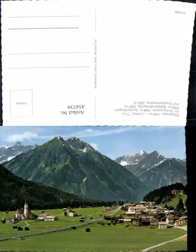 454739,Elbigenalp Totale m. Wetterspitze Bergkulisse