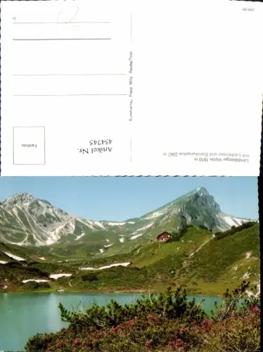 454745,Landsbergerhütte Berghütte b. Tannheim Lachensee Bergkulisse