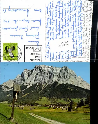 454746,Ehrwald Totale m. Zugspitzmassiv Bergkulisse