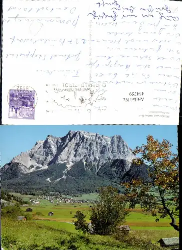 454759,Ehrwald Totale m. Zugspitzmassiv Bergkulisse