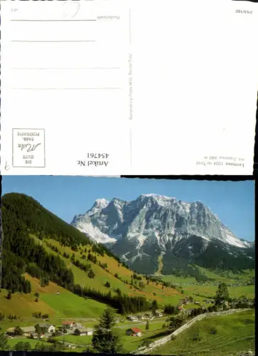 454761,Lermoos Totale m. Zugspitze Bergkulisse