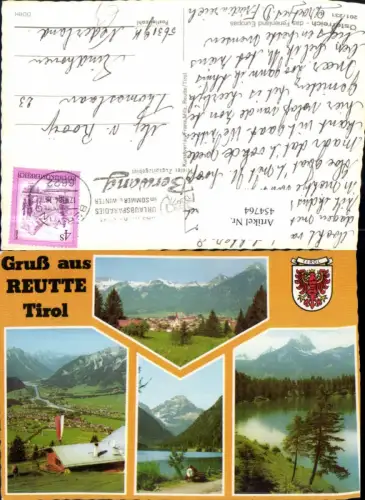 454764,Reutte Totale See Almhütte Mehrbildkarte