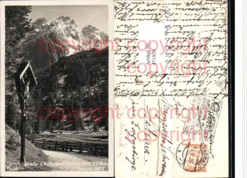 471838,Fernpassstraße b. Ehrwald m. Wampeter Schroffen Bergkulisse