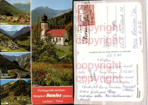 471841,Namlos im Lechtal Totale Kirche Stanzach Mehrbildkarte