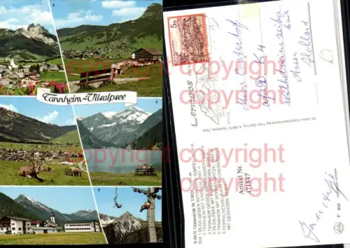471847,Tannheim Totale Vilsalpsee See Sessellift Mehrbildkarte