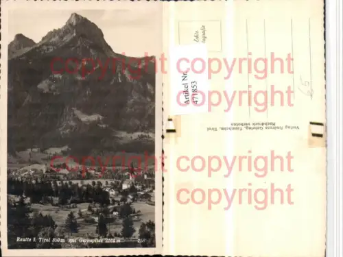 471853,Reutte Totale m. Gernspitze Bergkulisse