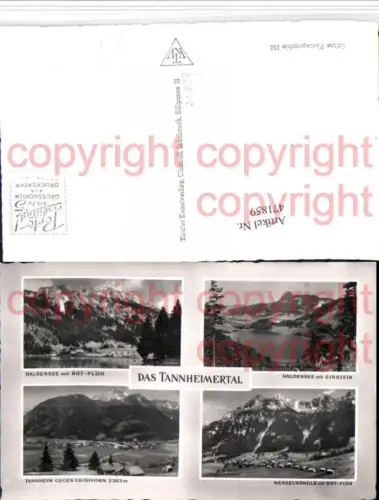 471859,Haldensee See b. Nesselwängle Totale Mehrbildkarte
