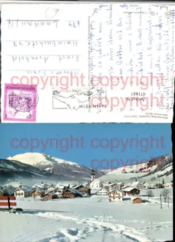 471887,Tannheim Totale m. Wannenjoch Bergkulisse Winterbild