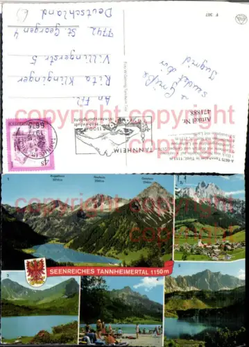 471888,Tannheim Totale Vilsalpsee Haldensee Mehrbildkarte
