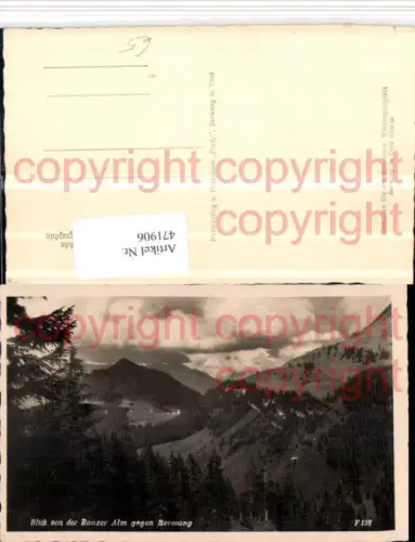 471906,Blick von d. Raazer Alm geg. Berwang Bergkulisse