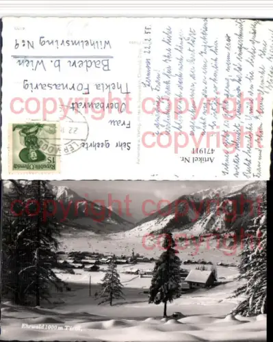 471911,Ehrwald Totale Bergkulisse Winterbild