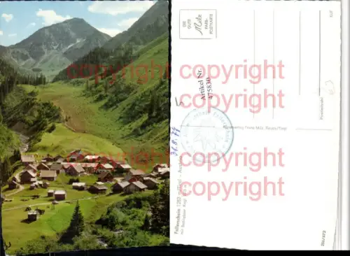 475830,Fallerschein b. Stanzach m. Bschlabser Kogl Bergkulisse