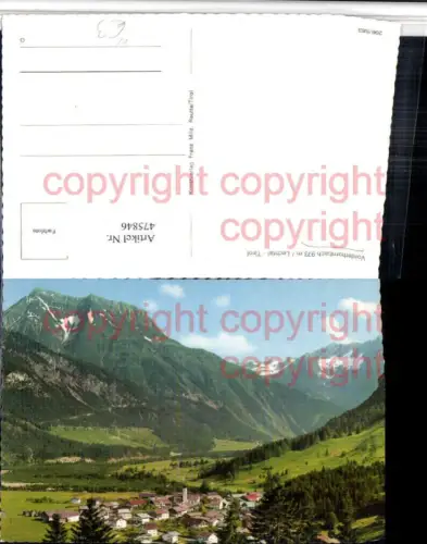 475846,Vorderhornbach im Lechtal Totale Bergkulisse
