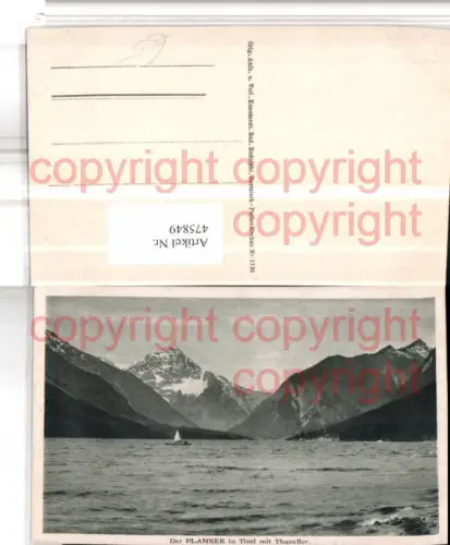 475849,Plansee See b. Reutte m. Thaneller Bergkulisse