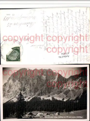475854,Ehrwalder Alm b. Ehrwald m. Wetterstein Bergkulisse