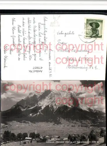 475857,Lermoos Ehrwald Totale m. Zugspitze Bergkulisse