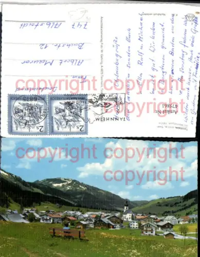 475861,Tannheim Totale m. Wannenjoch Bergkulisse