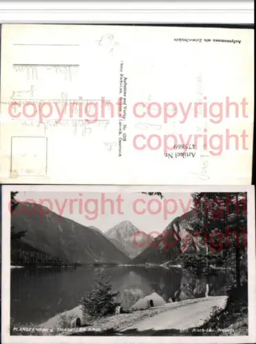 475869,Plansee See b. Reutte geg. Thaneller Bergkulisse pub Risch-Lau 5315