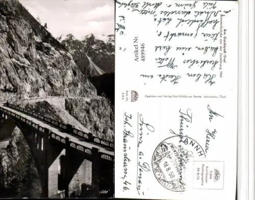489946,Gaichtpass Gamstalbrücke Brücke b. Nesselwängle