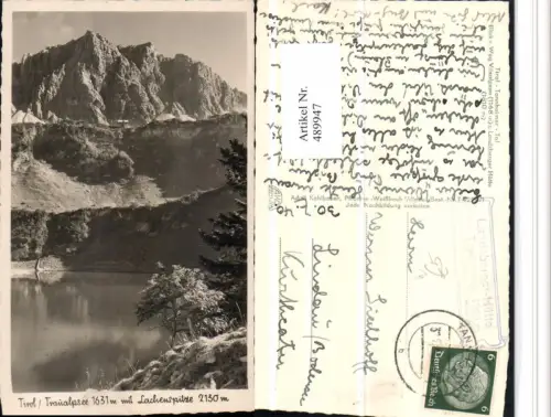 489947,Traualpsee See b. Tannheim m. Lachenspitze Bergkulisse