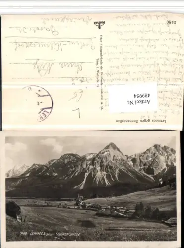489954,Lermoos Totale geg. Sonnenspitze Bergkulisse