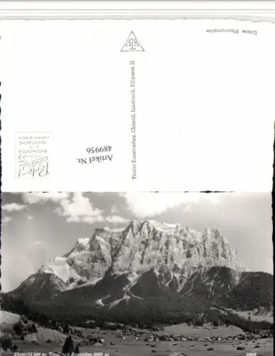 489956,Ehrwald Totale m. Zugspitze Bergkulisse