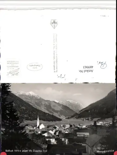 489963,Bichlbach Totale geg. Zugspitze Bergkulisse