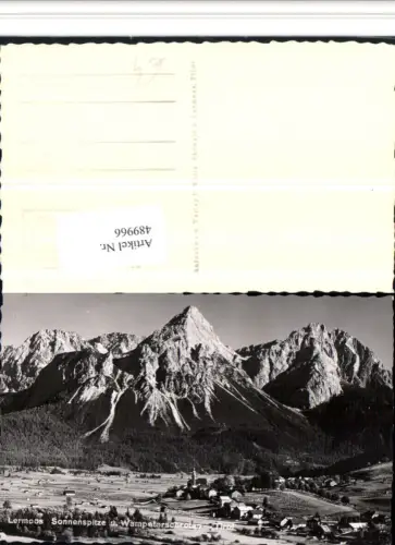 489966,Lermoos Totale m. Sonnenspitze Bergkulisse