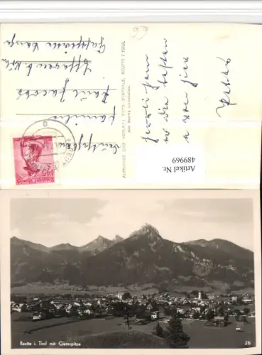 489969,Reutte Totale m. Gernspitze Bergkulisse
